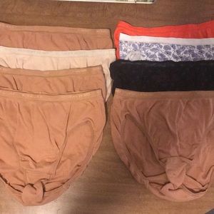 8-Pair Victoria’s Secret Hi Leg Briefs/M